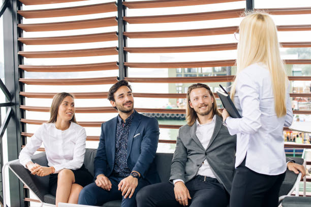 istock Young business team working in modern office 1073090850