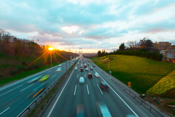 istock istanbul and Bridge Trafic 1073091190
