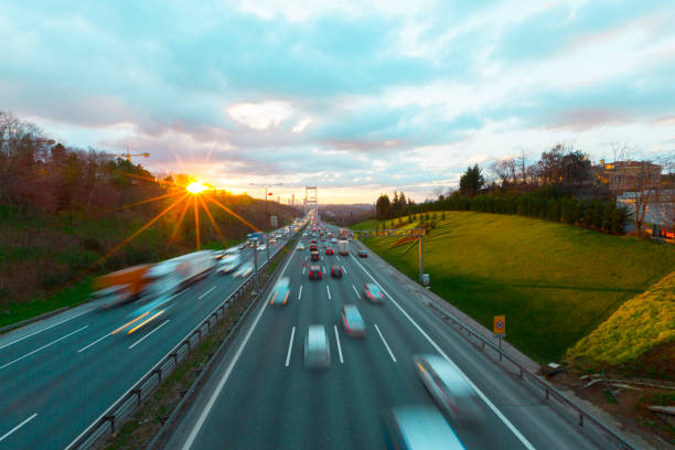istock istanbul and Bridge Trafic 1073093622