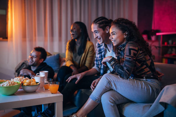 istock Friends watching a movie 1073094718