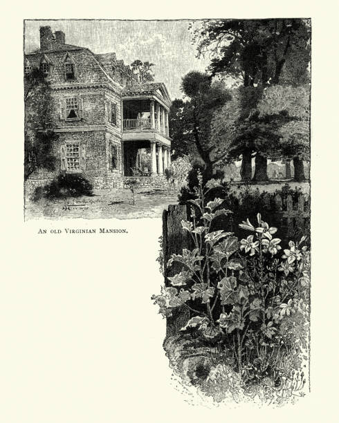 istock An old Virginian Mansion, Virginia, 19tth Century 1073098214