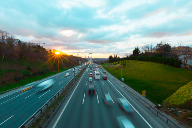 istock istanbul and Bridge Trafic 1073099338