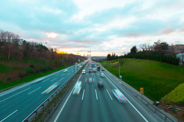 istock istanbul and Bridge Trafic 1073110414
