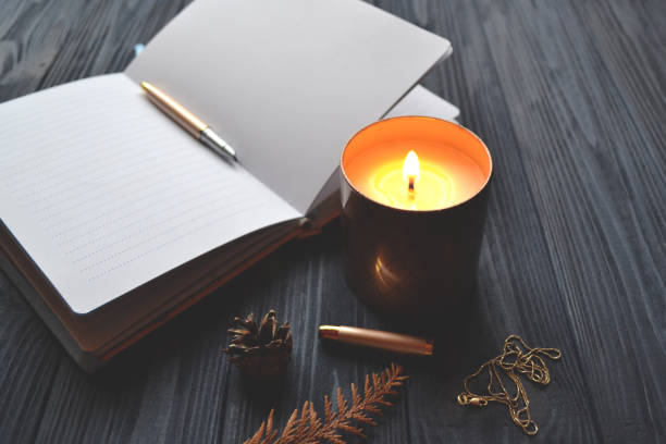 istock Vintage objects on the wooden table. Atmosphere of relax, dream, art or work. 1073112698
