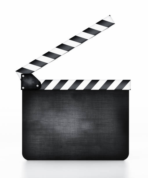 istock Blank film slate isolated on white 1073113152