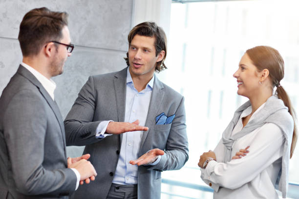 istock Group of business people sharing their ideas 1073127416