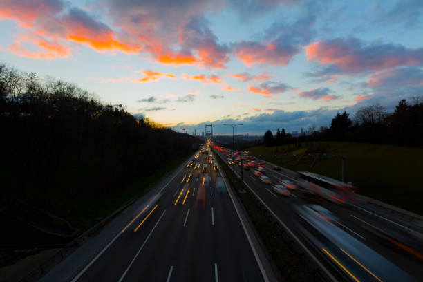 istock istanbul and Bridge Trafic 1073135494