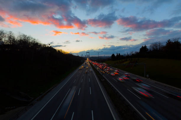 istock istanbul and Bridge Trafic 1073138850