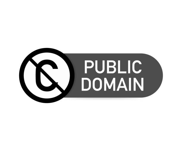 Public domain sign with crossed out C letter icon in a circle. Vector illustration. Public domain sign with crossed out C letter icon in a circle. Vector stock illustration. public domain images stock illustrations