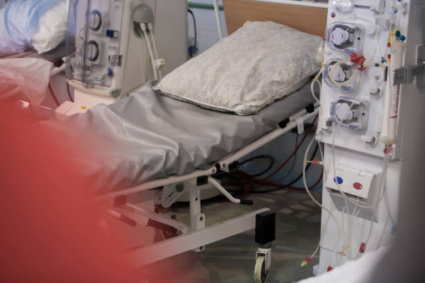 istock equipment for hemodialysis and the patient 1073141828