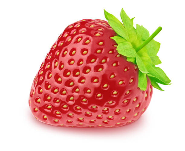 istock Fresh strawberry isolated on a white background. 1073144424