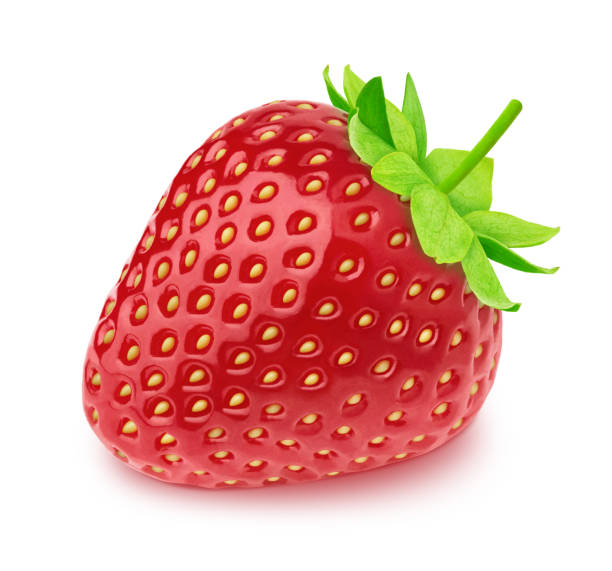 istock Fresh strawberry isolated on a white background. 1073145880