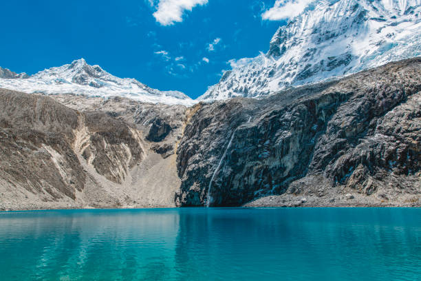 istock Glacier lake in the Andes Mountains in Peru 1073150406