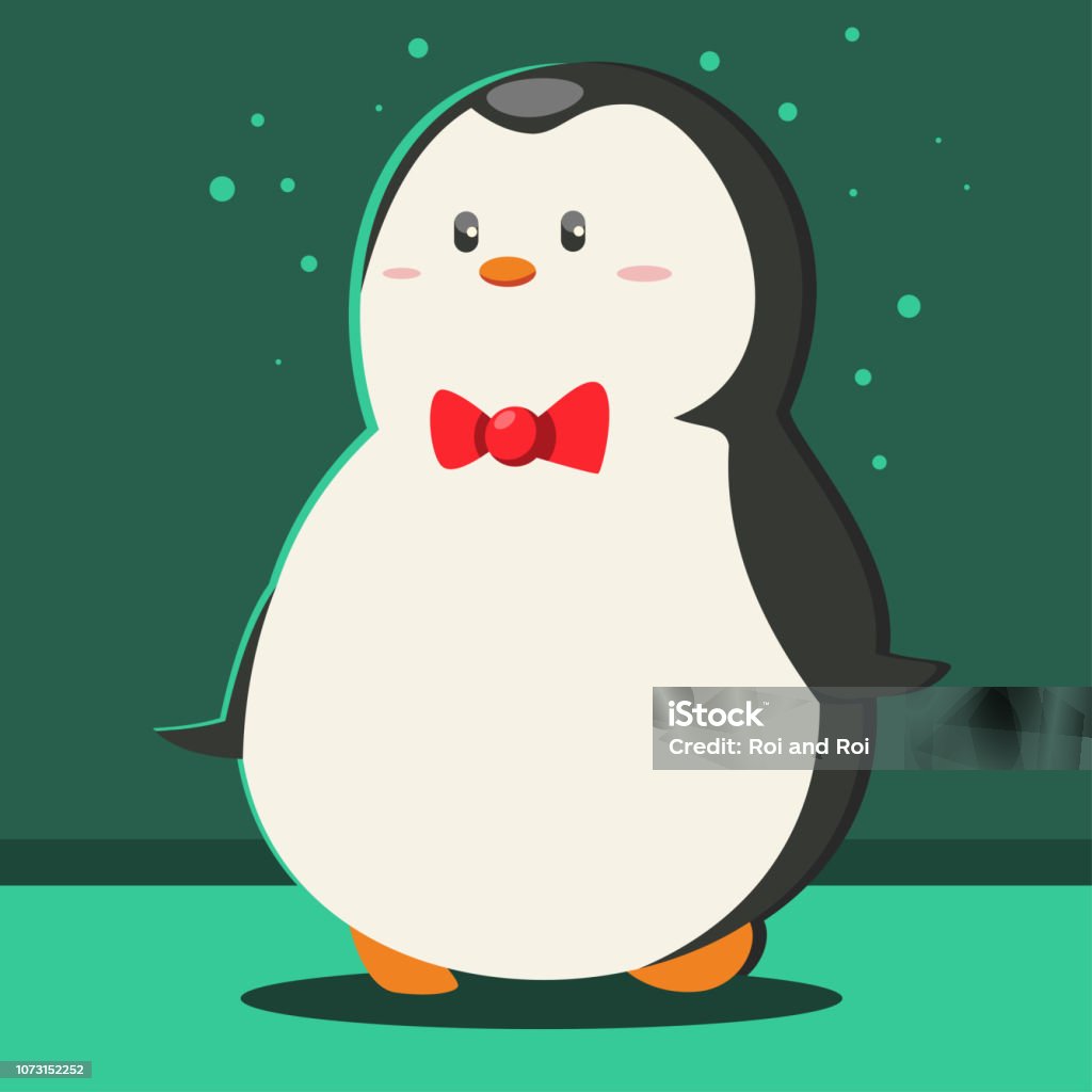 Ilustración de Pingüino De Dibujos Animados Lindo Con Una Pajarita Roja  Carácter Animal Vector Ilustración De Invierno y más Vectores Libres de  Derechos de Alegre - iStock