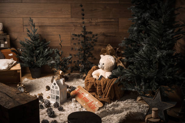 istock Christmas decoration on the floor 1073155170