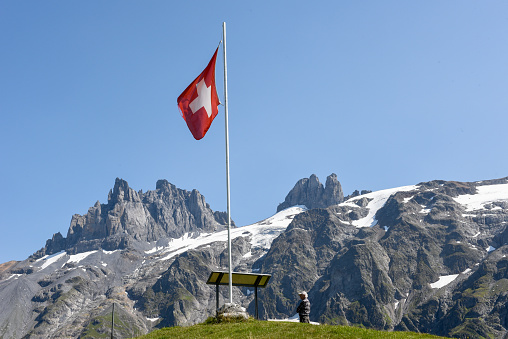 Panorama of the Upper Engadine from Muottas Muragl, Switzerland
