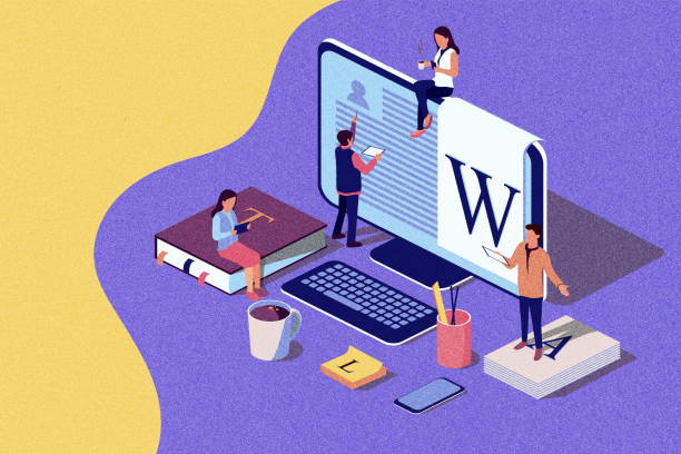 istock Isometric concept Education. Illustration for online education, online training, Internet studying, online book, tutorials, e-learning for social media, documents, cards. Noise texture. 1073156816