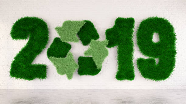 istock 2019 Recycling Symbol Made Of Green Grass 1073157288