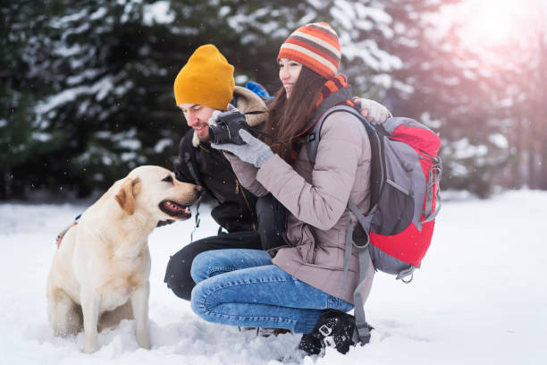 istock Young couple enjoying winter 1073157350