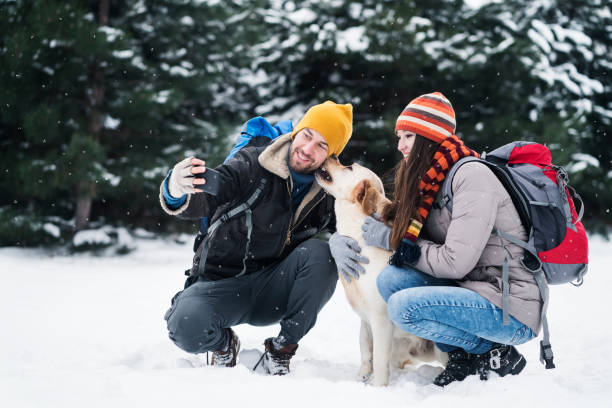 istock Young couple enjoying winter 1073160330