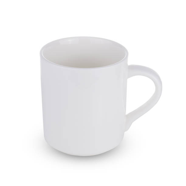 istock White one empty mug for coffee or tea isolated on white background 1073160454