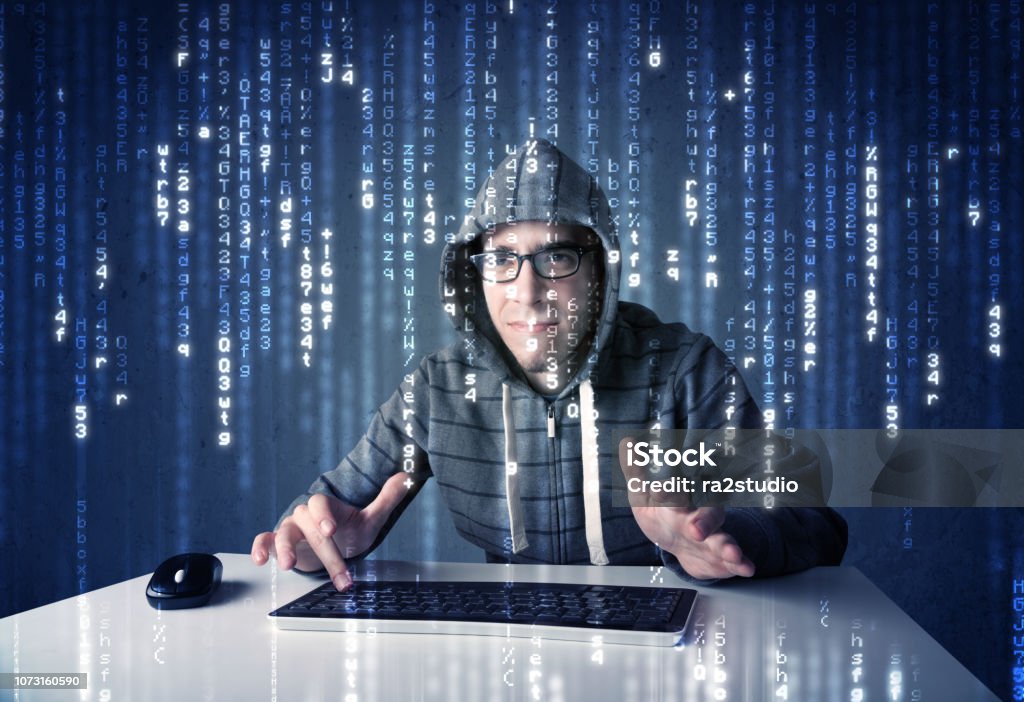 Decoding Hacker Hacker Decoding Information From Futuristic Network Technology Stock ...