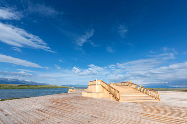 istock Lakeside promenade and observation deck 1073167818