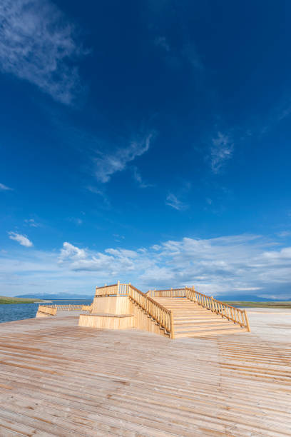 istock Lakeside promenade and observation deck 1073168294