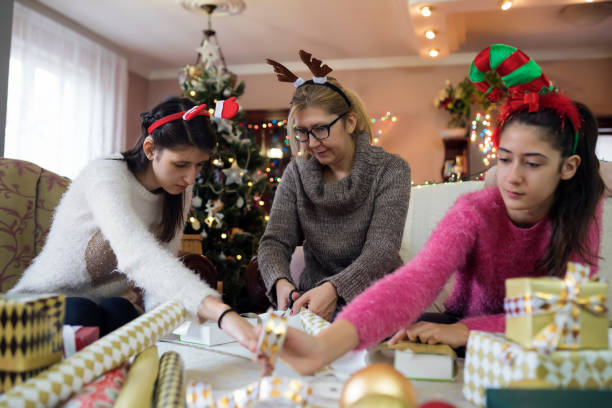 istock Family enjoying in winter holidays 1073176980