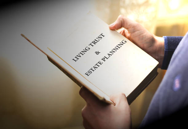 istock living trust & estate planning on book 1073182636
