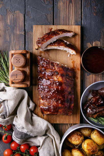 istock Home made pork and beef ribs 1073186772