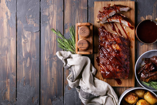 istock Home made pork and beef ribs 1073186782
