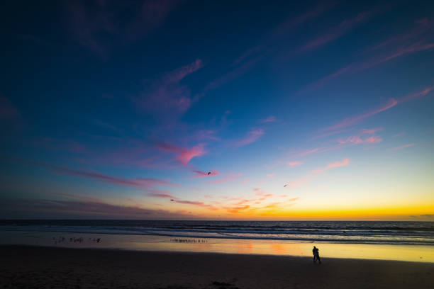 istock World famous Santa Monica beach at sunset 1073211082
