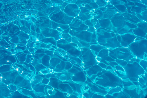 Abstract of Water Surface in Swimming Pool Water Surface, Reflection, Summer, Liquid, abstract wather stock pictures, royalty-free photos & images