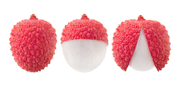 lychee, clipping path, isolated on white background, full depth of field lychee, clipping path, isolated on white background, full depth of field lychee stock pictures, royalty-free photos & images
