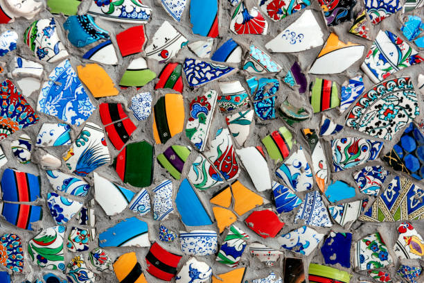 Mosaic of broken tiles