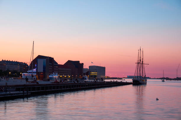 istock coast in Copenhagen at night 1073249984