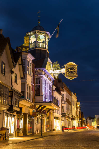 Guildford at night Surrey England