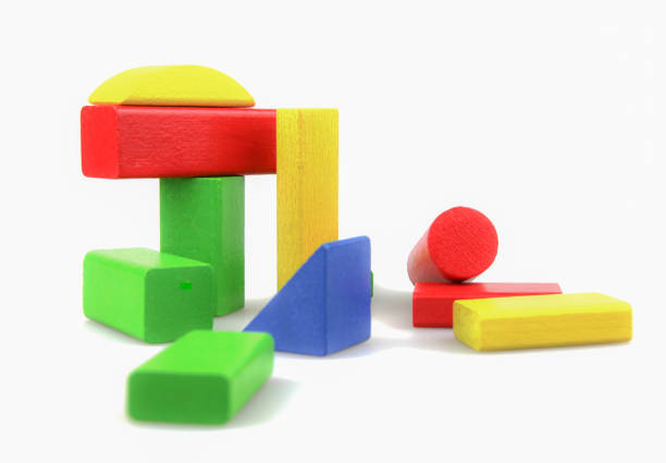 istock Children's wooden blocks for play 1073265702
