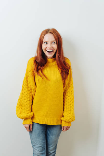 istock Fun young woman with a big delighted smile 1073273062