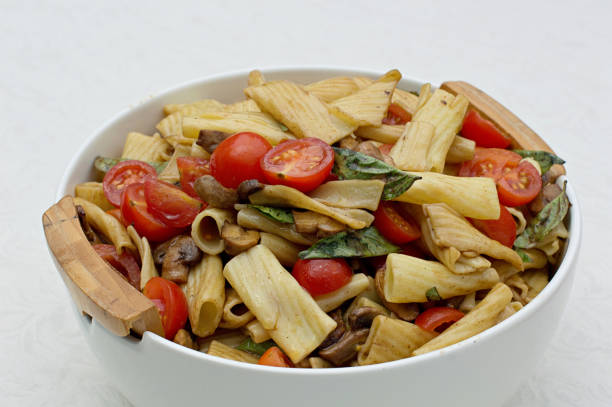 A table with delicious and healthy Jewish classic foods.