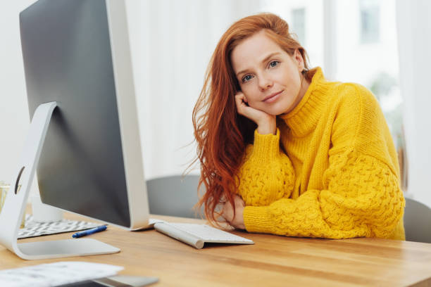 istock Thoughtful attractive young businesswoman 1073274292
