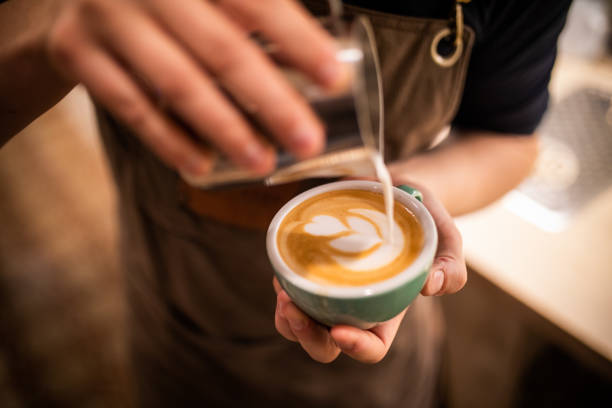 istock Barista make coffee cup latte art 1073280740