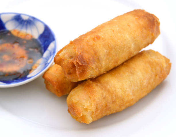 istock homemade egg rolls, vegetarian food 1073285910