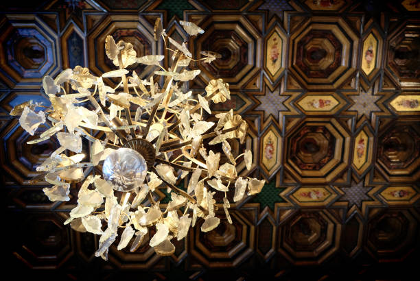 istock chandelier in French house 1073285928