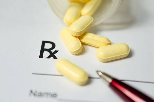 istock Tablets medicine on prescription 1073289700