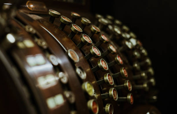 istock Vintage Cash Register Buttons 1073293960