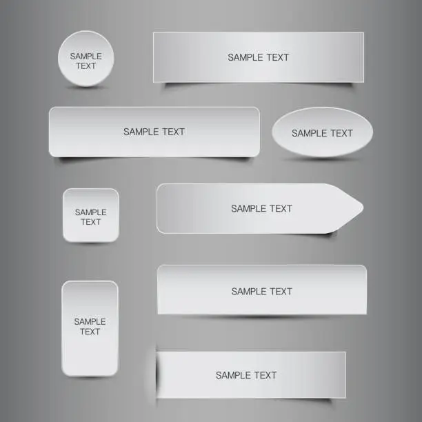 Vector illustration of Tag, Label, Banner Designs