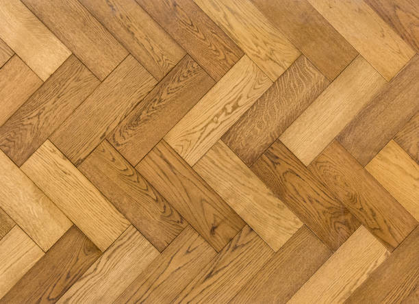 Parquet Floor Close-up of parquet floor pattern herringbone stock pictures, royalty-free photos & images