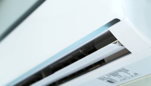 istock Air conditioner inverter mounted on the wall. 1073312198